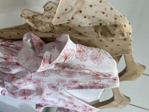 远山小玫瑰，碎花波点连衣裙，女装连衣裙，AMGO