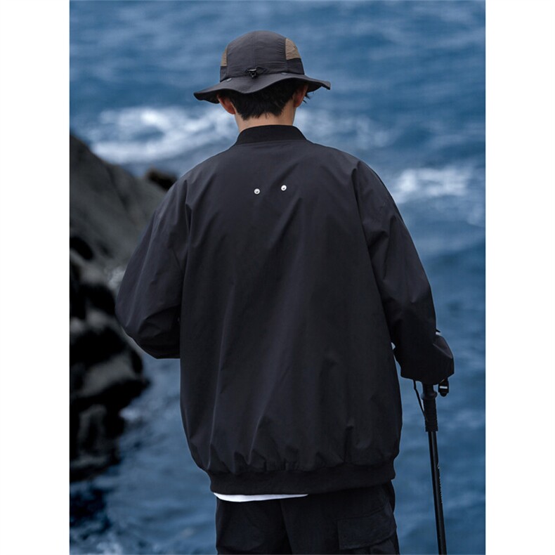 春秋款金属多拉链防水夹克棒球服X1213-DY149-P80,男装夹克,星座1213