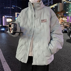 2024新款冬季韩系温柔宽松羽绒棉服男加厚潮牌面包服W8047-P95，男装棉衣，星座512-4