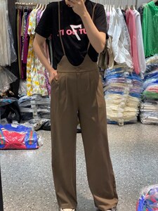 夏季新款韩版洋气减龄背带裤图片