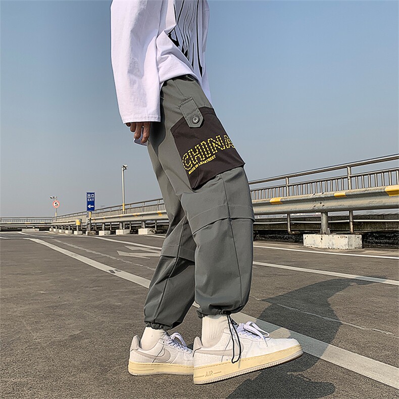 春季大码男装休闲裤工装宽松九分裤A300-K507-M-5XL-P38,男装休闲裤,天晨