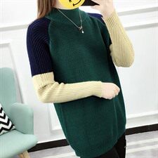2020年冬季针织衫/毛衣半高圆领套头长袖宽松舒适百搭韩版显瘦，女装针织衫/毛衣，奕阳依阁