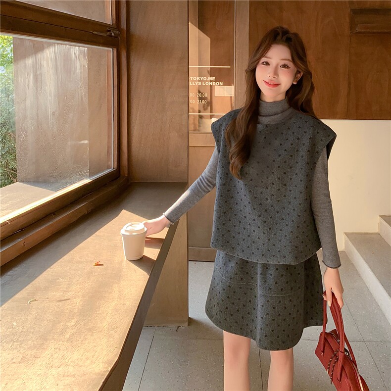新款2026春季韩系波点三件套装6213-P170-K278,女装套装/套裙,2C057