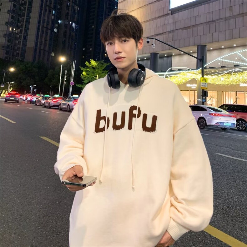 B369P58加厚慵懒风休闲情侣针织衫男女打底衫毛衣带,男装T恤,星座512-6