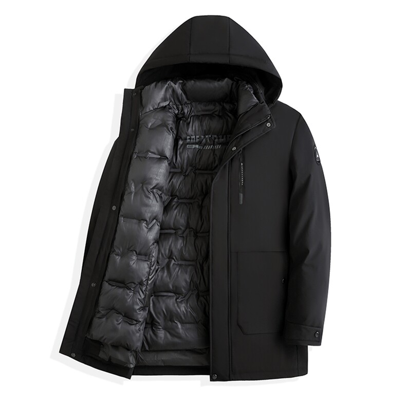 棉服男中老年爸爸装冬季棉衣外套休闲可脱卸帽加厚棉袄上衣,男装棉衣,电商B212（原钱塘6029）