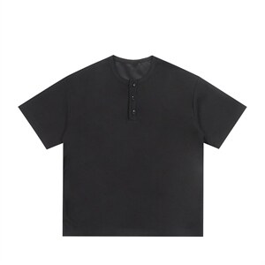 2026男装250克夏季亨利领宽松短袖T恤夏装半袖打底衫S398特P16，男装T恤，电商A233-1