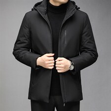 冬季男士纯色保暖面包服中青年男休闲连帽可脱卸棉衣GR3582-P125,男装棉衣,电商B212（原钱塘6029）