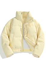 冬季clean纯色棉服潮流中性加厚短款棉衣HZ8816-特P68不议价，男装棉衣，星座610B-1