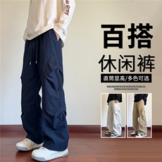 抖音品质工装冲锋裤男透气美式机能长裤A146-GY585特p25量大优，男装休闲裤，HDA146