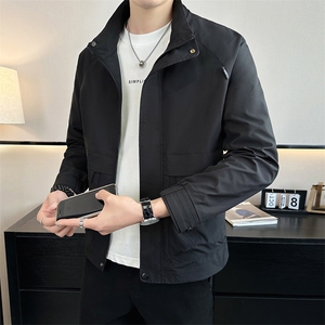 2026店主风 春季简约立领休闲棒球服夹克时尚潮流外套7701-P55图片