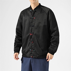 风男装汉服盘扣中青年唐装春秋宽松休闲夹克9297-P90，男装夹克，星座1105-3