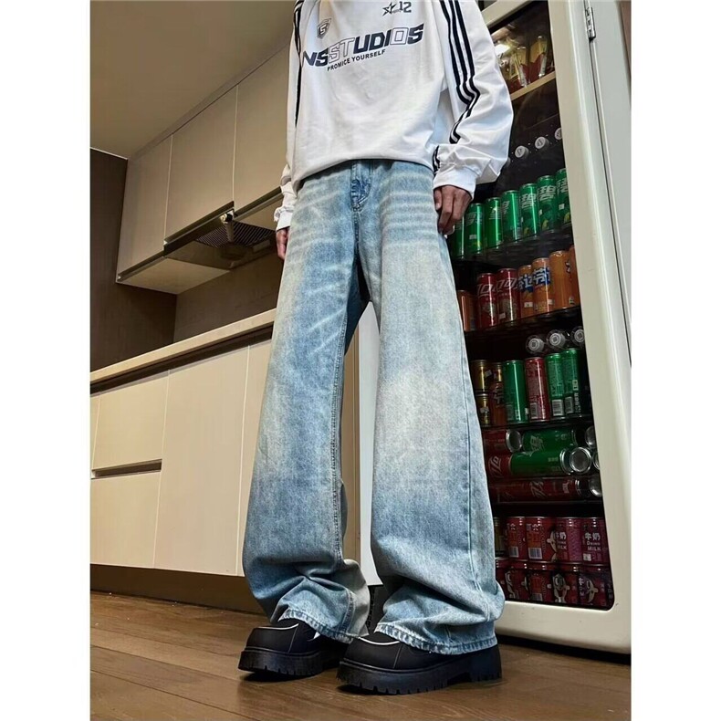 D219A/7673/P55水洗牛仔裤男内景，男装牛仔裤，电商D256A(原B258A)