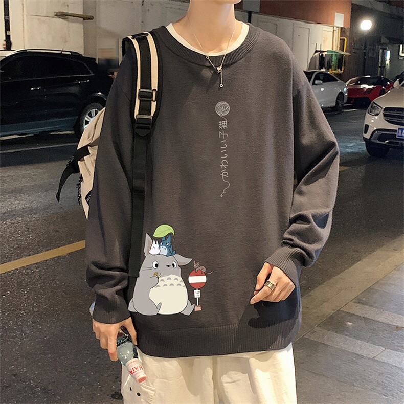 M67152-P45 加绒款-P65圆领毛衣男大码针织衫男毛线衣线衫图片