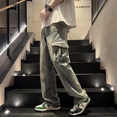 青春流行ins男直筒水洗牛仔裤N6027P50，男装牛仔裤，星座1116-2
