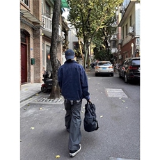 新款时尚文艺流行水洗做旧工装夹克日系慵懒ins潮流气质简约百搭，男装夹克，星座1210-1