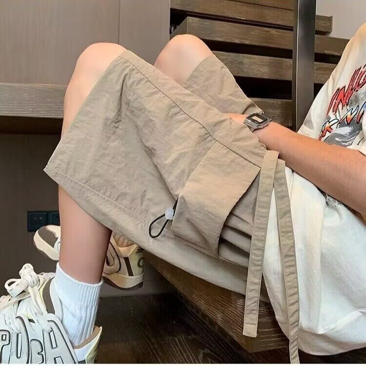 多巴胺速干短裤男士夏季薄款运动沙滩大裤衩休闲宽松五分裤子图片