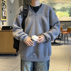 B357P50秋装男装毛衣打底衫时尚宽松男装V领图片