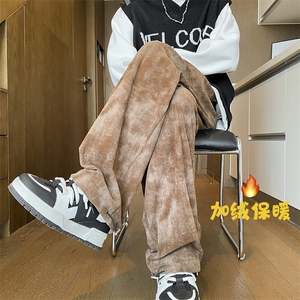 秋冬加绒加厚灯芯绒扎染休闲裤712-KK371P65图片