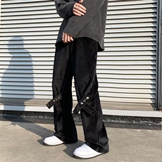 灯芯绒休闲裤男韩版潮流2023秋冬季新款ins宽松百搭长裤K4536-P30，男装休闲裤，星座412-2