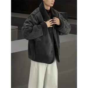 现货~双面穿皮毛一体麂皮绒夹克外套 JK919 P128图片