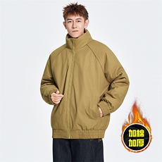 现货美式高街休闲棉衣夹克三防立领纯色户外工装加厚棉服外套，男装夹克，电商A486
