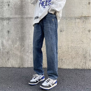 美式牛仔裤男春秋新款休闲直筒裤XB48P45图片
