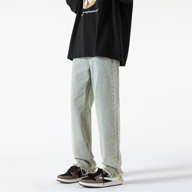 B221秋冬新款美式ins高街小众百搭牛仔裤LK22046-P50控68,男装牛仔裤,电商B221