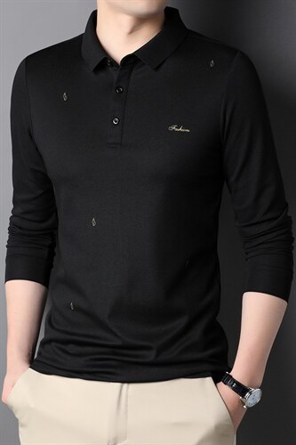 2023年春款男士上衣POLO长袖T恤P60，女装T恤，电商D223-1