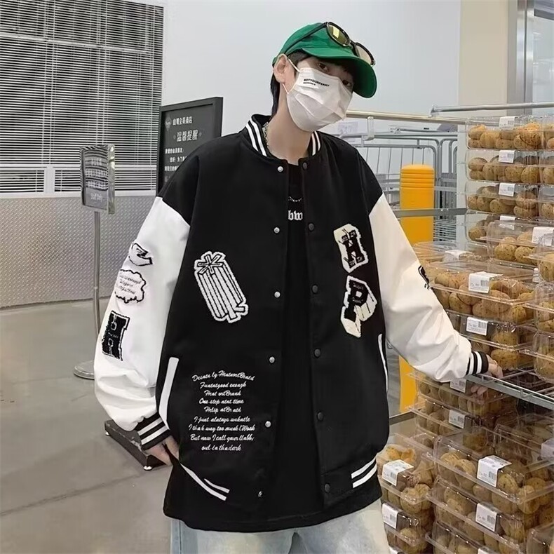 毛巾绣情侣夹克棒球服外套男女百搭休闲上衣服夹克JK688,男装夹克,星座1116A-1（原606A）