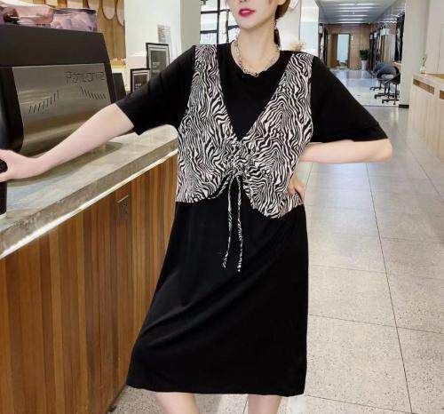 夏季新款 假二件连衣裙,女装连衣裙,那简