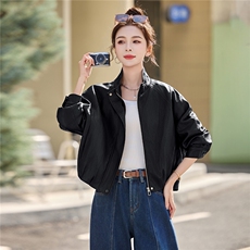 BAO现货外套女2026新款春秋季简约翻领软皮衣夹克上衣女装PU，女装皮衣，美拉德工厂直营店