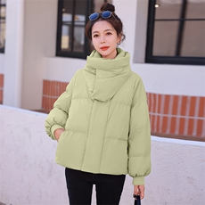 羽绒棉棉服女2024年冬季新款女装时尚休闲韩版连帽立领加厚棉服，女装棉衣/棉服，卡杰菲