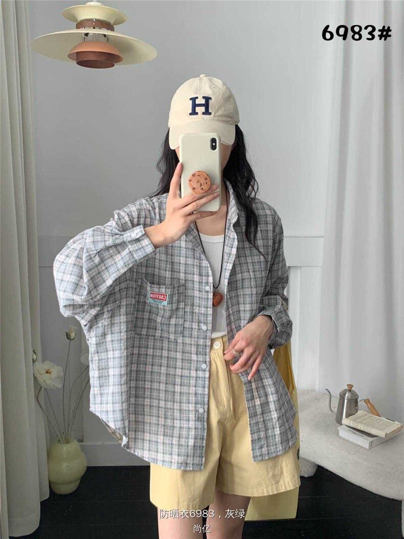 2025年春秋宽松型薄款休闲百搭时尚女,女装衬衫,洛丽兰可
