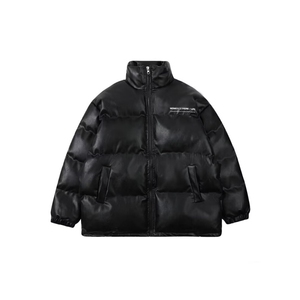 1506-1/MM97031/P66pu皮男款秋冬美式立领外套高级感工装面包服图片