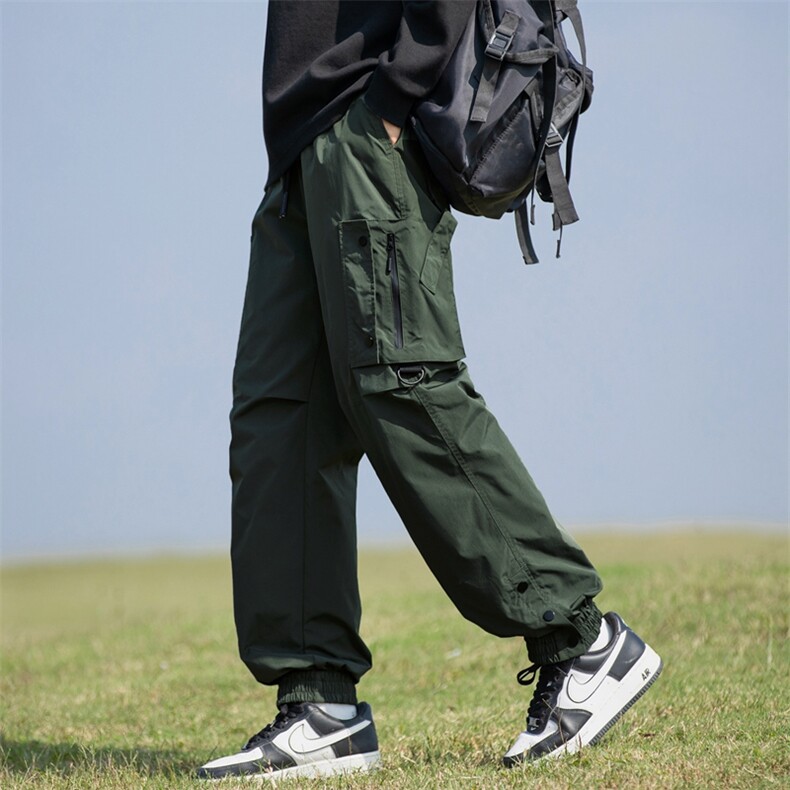 春季潮牌工装裤男宽松百搭户外登山运动防水冲锋长裤K3505特P58,男装休闲裤,星座309（原A406）