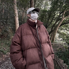 电商DSA028-KBMYC冬季新款麂皮绒立领棉衣男，男装棉衣，电商A028