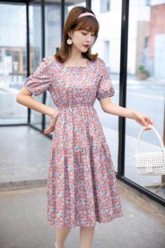 韩版碎花连衣裙，女装连衣裙，艾美欧歌
