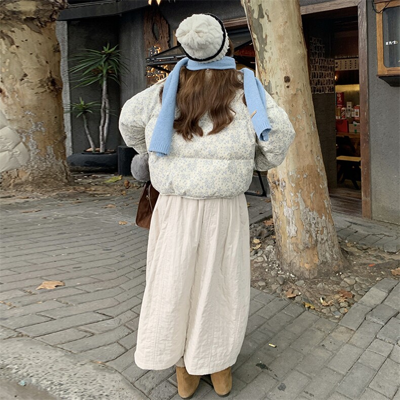 有货【新款】24冬季碎花韩版羽绒服667-P240-K328,女装短外套,2C317