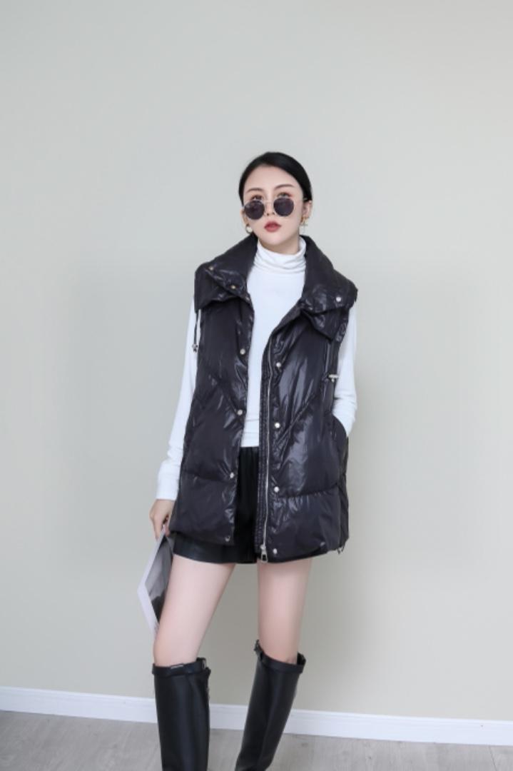 冬季新款百搭基础双领马甲,女装马甲,QIANCHEN 谦晨