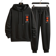 TL8093-P80连帽卫衣套装男运动套装两件套砖墙挂拍，男装卫衣，电商A040A
