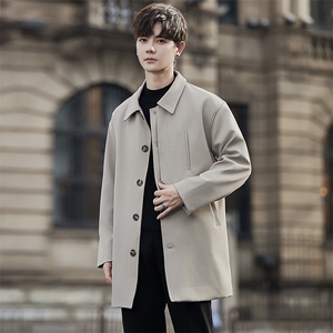 2025秋季新款英伦风高品质中长款简约休闲风衣外套男F2402-P135,男装风衣,电商A413