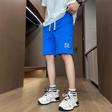 泡泡格夏季新款水洗刺绣短裤男休闲宽松五分裤沙滩裤-DK03-P27，男装牛仔裤，星座310B-3