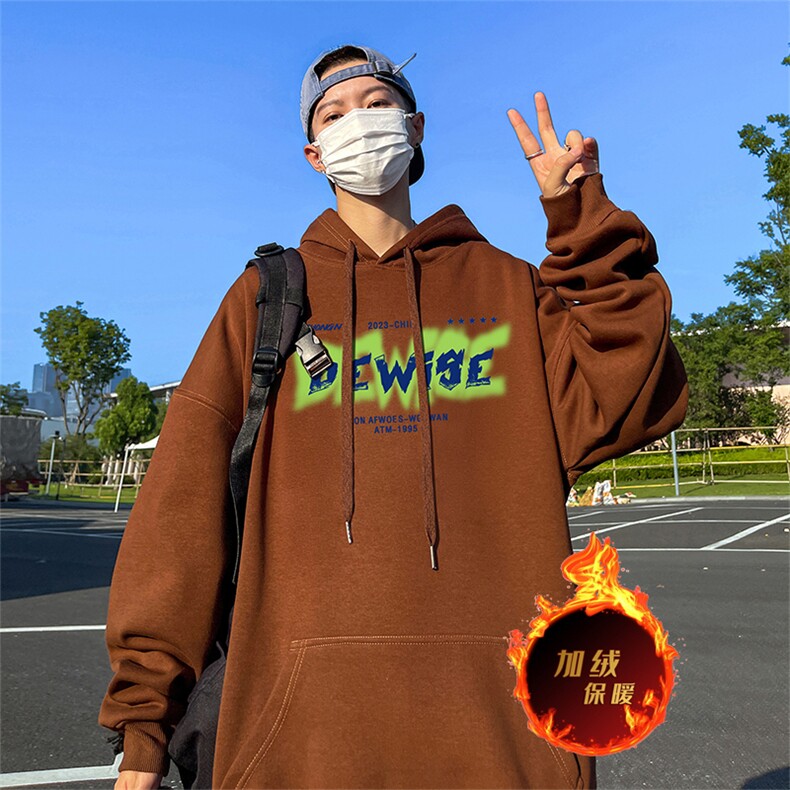 500克重磅秋冬美式加绒加厚卫衣外套DL1603常规特P35加绒特40,男装卫衣,电商A486