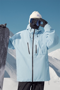 户外防水防风连帽中性男女加厚保暖防寒滑雪服外套M42-P165控218图片