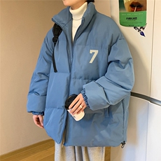 港风秋冬新款保暖立领宽松棉服外套男MY62051P95控118，男装棉衣，电商A268A