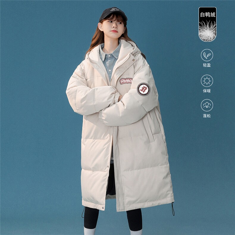 中性冬季宽松保暖长款连帽羽绒服羽绒外套新YR6161P285控358，男装羽绒服，电商A268