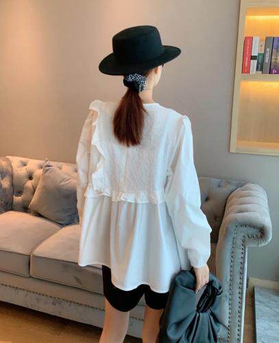 秋装新款花边拼接小衫，其它，8+9