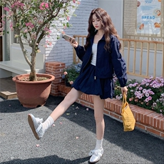 现货！韩版立领外套+花苞裙防晒套装2C212-G102-P135-K188，女装套装/套裙，2C212