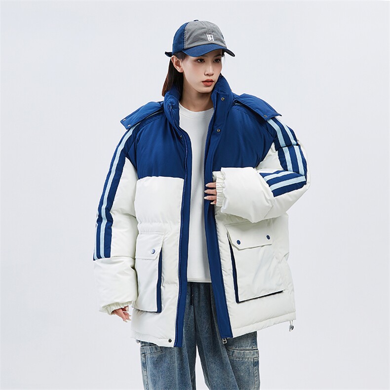 潮牌无影墙新款织拼色连帽服潮流保暖棉衣M085-P110控159,男装棉衣,星座717