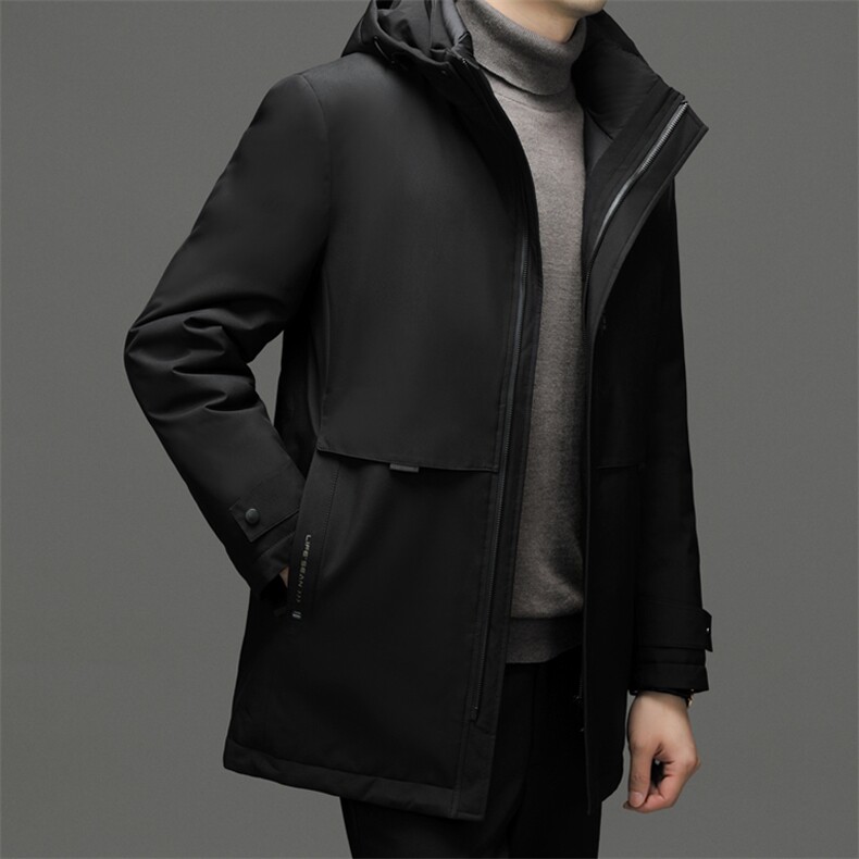 BEYR68020钱塘2020-2中年男士冬季厚款连帽时尚休闲羽绒服P290,男装羽绒服,钱塘207-2